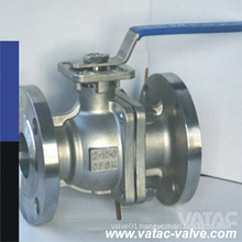 Full Bore Lever Operation RF Flanged End Two Pieces Floating Ball Valve